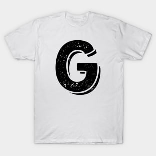 Capital Letter G Name Initial Monogram T-Shirt